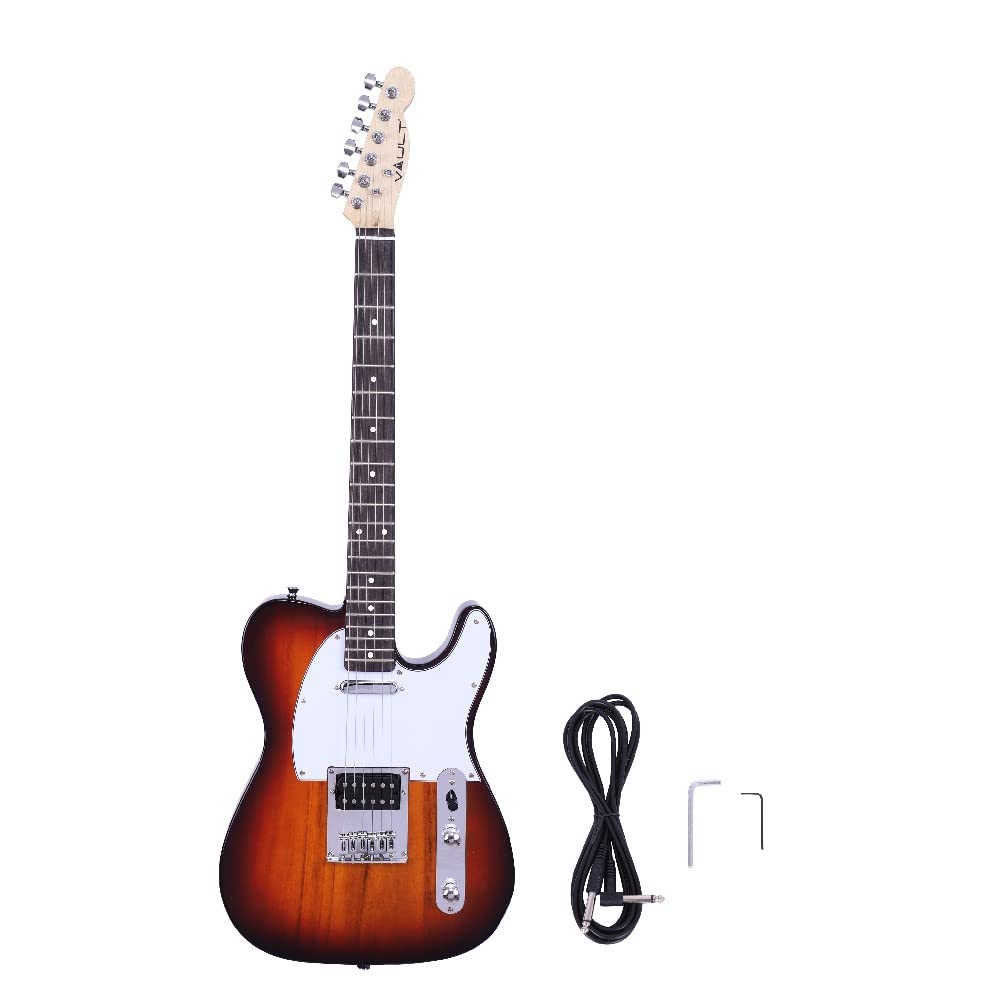 VAULT TL1 Tele Style Poplar Electric Guitar - Sunburst : Amazon.in